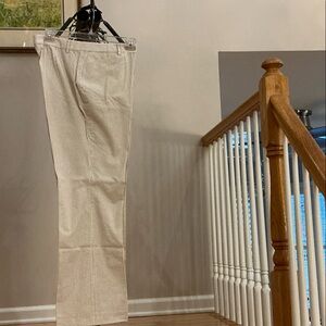 Women’s 100% cotton seersucker trousers - Classic Straight Fit